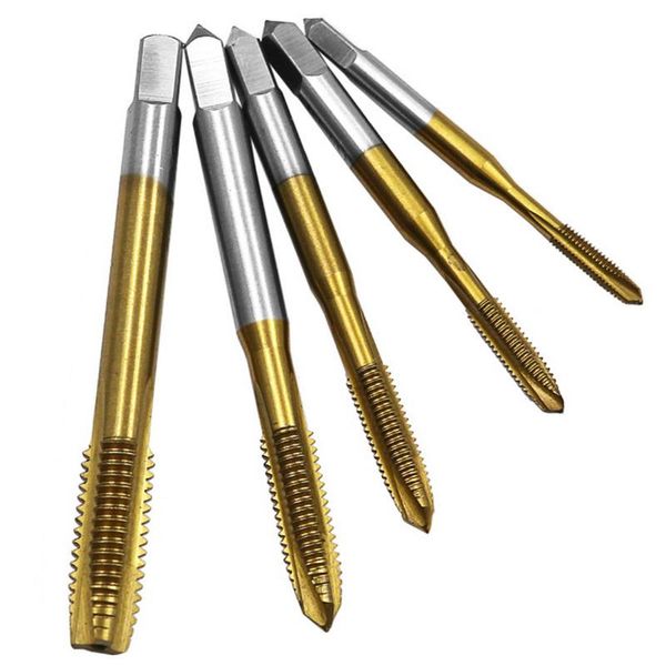 

hand tap drill bits screw spiral point thread metalworking hex shank machine taps kit m2/m2.5/m3/m3.5/m4/m5/m6/m8