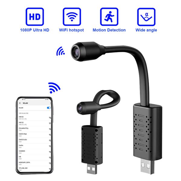 

Wifi Camera Mini Usb Curved Camera Mini Full Hd 1080P Small Video MC45005