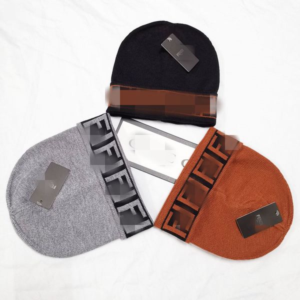 

2021sell well fashion mens women designer hats knitted skull cap embroidery outdoor sports wool beanie skull caps, Blue;gray