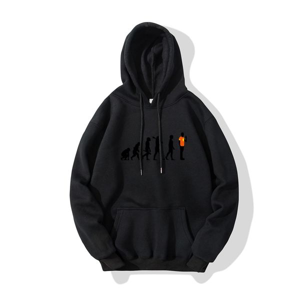 

nueva marca de ropa deportiva para hombre, marca de moda, estampado pulver con capucha para hombre, hip hop, chndal para hombre, sudaderas, Black