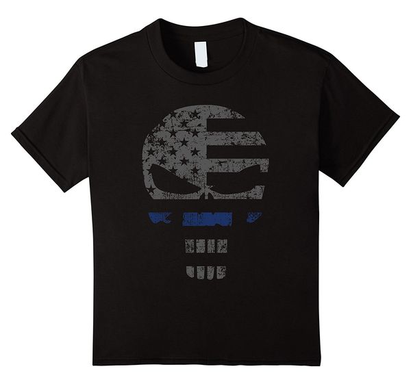 

men 2019 summer fashion selling distressed skull police irish t shirts