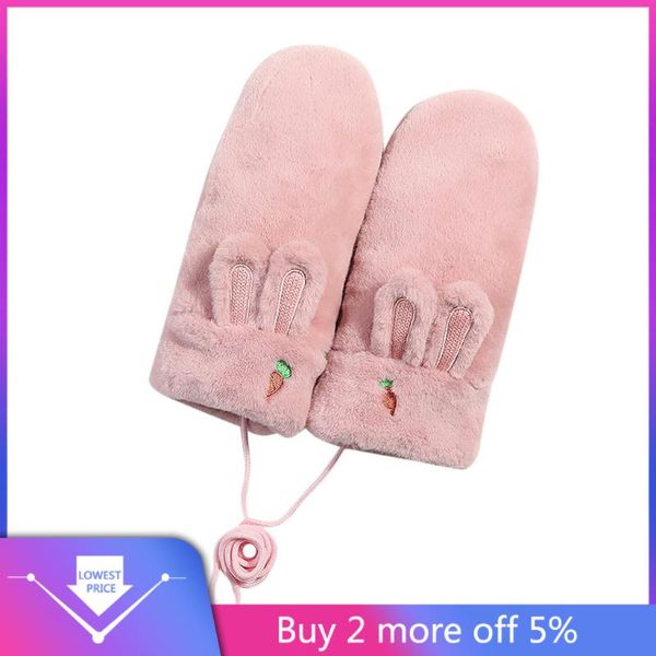 

new fashion funny shape gloves women cartoon thick warm winter handschuhe outdoor gloves 2020 mittens plus velvet mittens #c11, Blue;gray