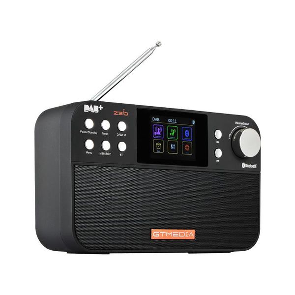 

gtmedia portable z3b z3 radio dab rds clock/alarm/sleep timer fm radio lcd display bluetooth digital player receiver 87.5-108mhz