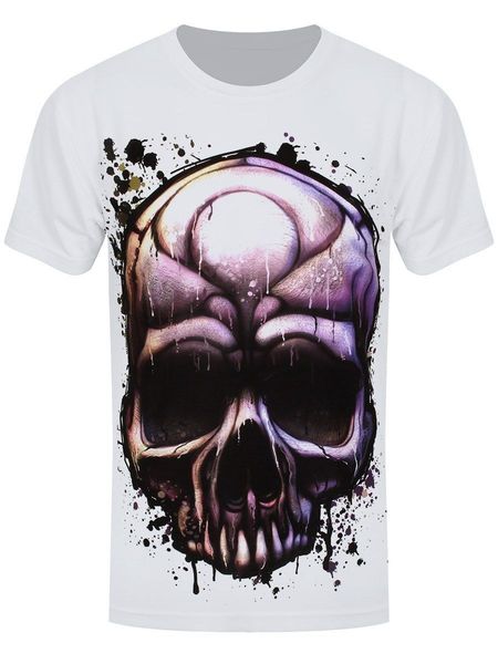 

painted death men's white sub t-shirt