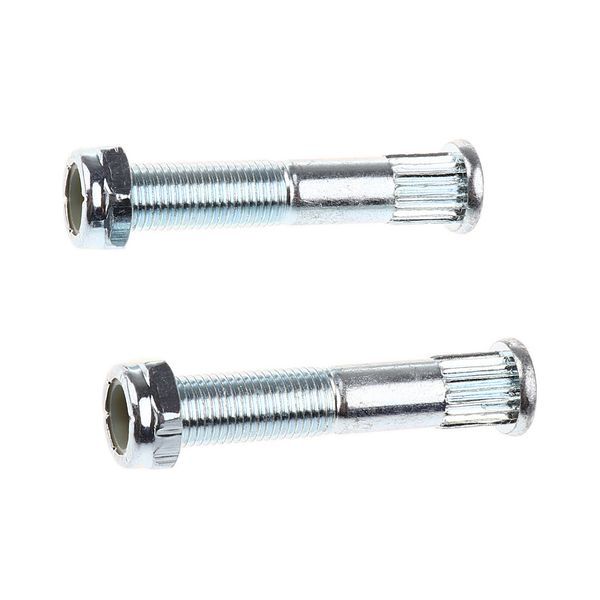

2pcs 2'' round head skateboard truck kingpin with 2 nuts longboard truck parts silver/black