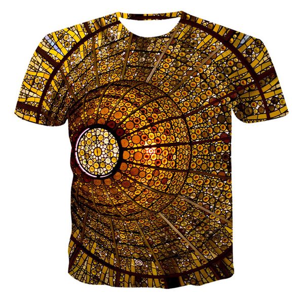 

summer three-dimensional 3d vortex cute men 3d print shirts comics harajuku aesthetic men clothing