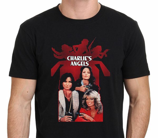 

новая ангела чарли классического 1970-й года телевизионного шоу men's black t shirt размер s для 2xl 2xl 18xl tee shirt