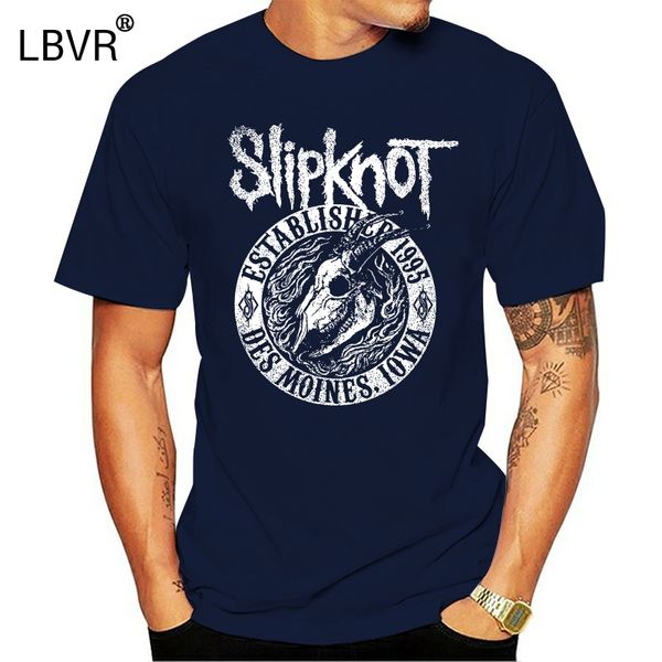 

new fashion mens short sleeve tshirt cotton t shirts slipknot iowa skull 1995 t-shirt