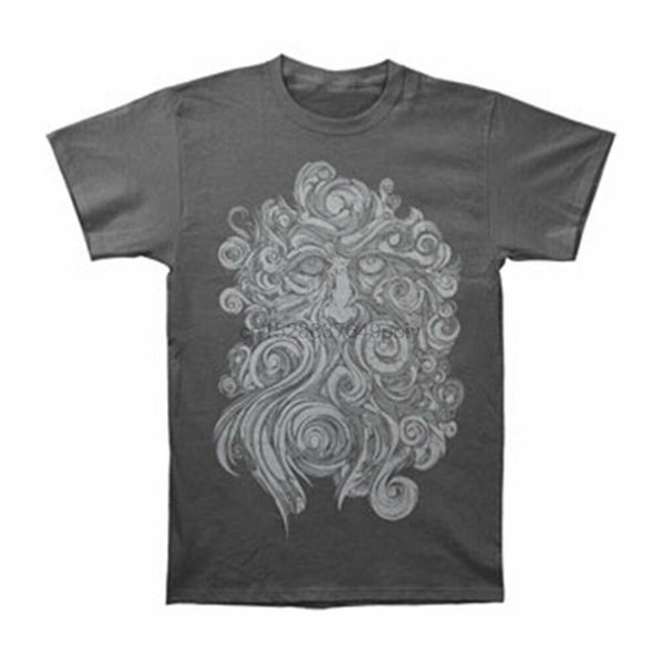 

human abstract mens old man t shirt small grey