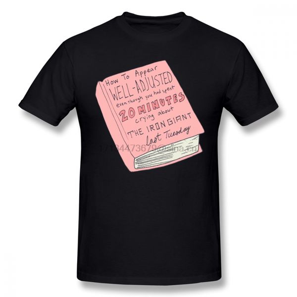 

iron giant t shirt well adjusted human t-shirt short sleeves male tee shirt classic printed 100 percent cotton fun tshirt