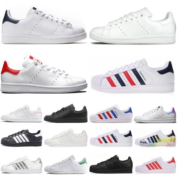 

новейшие стан кузнец суперзвезда мужчины женщины прогулочной обуви суперзвезд черный белый зеленый красный мужские женские тренажёры спорт к, Black