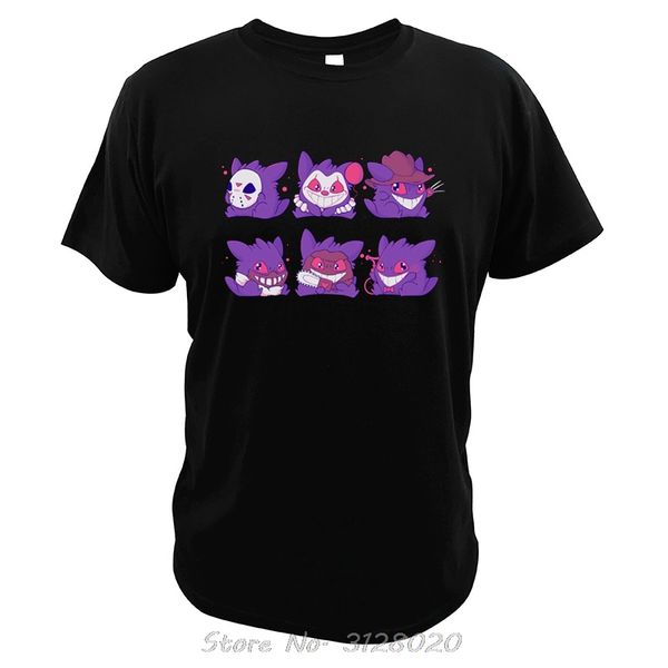 

ужас gengar футболка джейсон voorhees пятница 13-it a nightmare on elm street freddy krueger тройники pennywise хлопок tshirt