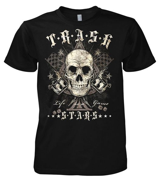 

fashion men's t-shirt rock style life is a game cotton t-shirt men's funny cool t-shirt