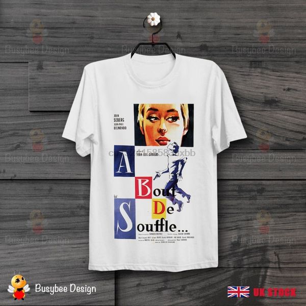 

2020 с коротким рукавом o-образным вырезом bout de souffle 60 французский фильм о фильме урожай ретро мужской рубашки t прохладно рубашки