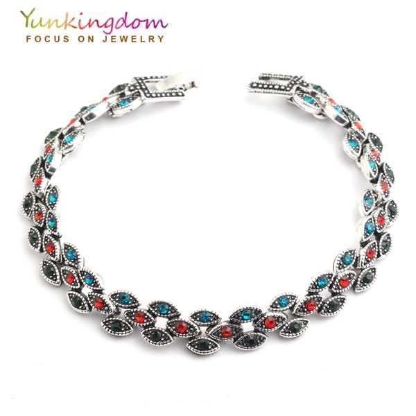 

yunkingdom bohemian ethnic resin fashion charms bracelets wonderful jewelry for women holiday gift yun0589, Black