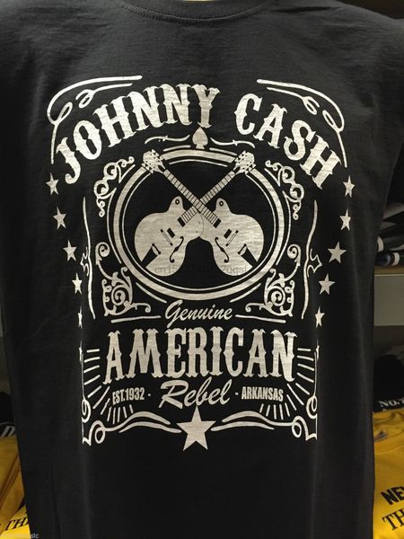 

johnny cash t shirt fruit of the loom genuine american rebel 100% cotton short sleeve o-neck tee mens t shirts fashion 2018