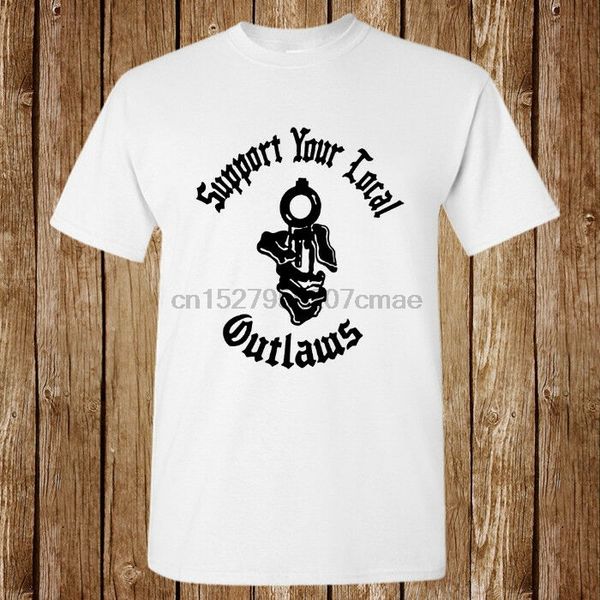 

outlaws mc support your local outlaws new t-shirt unisex