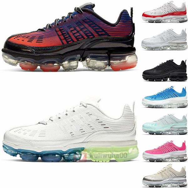 

with stock tag x airs vapourmax plus 360 running shoes air 360s maxx cushion trainers summit white triple black iridescent sports sneakers
