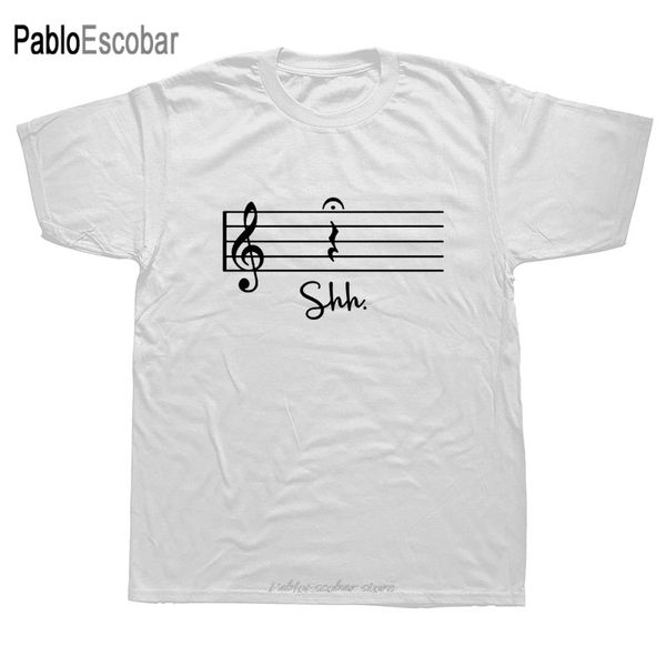 

novelty music note musician t-shirt mens short sleeves oversized streetwear hip hop printed t shirts tees