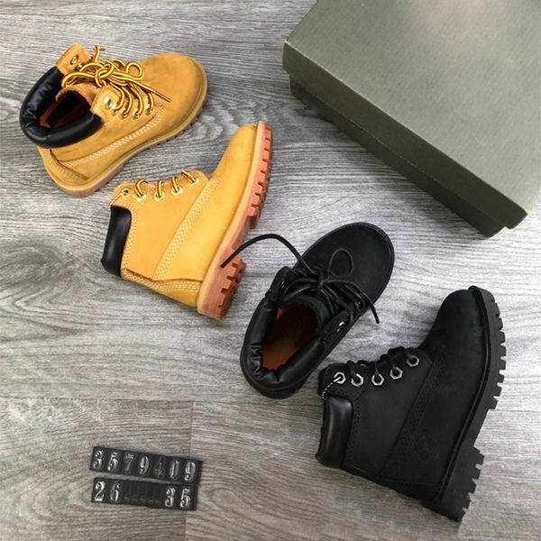 

kids inch premium waterproof boots boys toddler children tim working high cut berlands shoes outdoor premium black wheat leathe