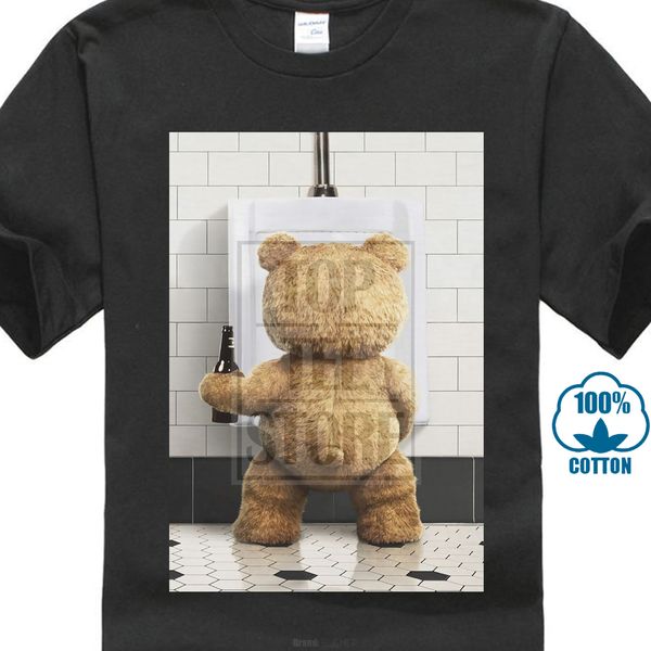 

new t shirt fire man ted bear beer bathroom gift idea printing casual t shirt men's tees men summer looses kawaii