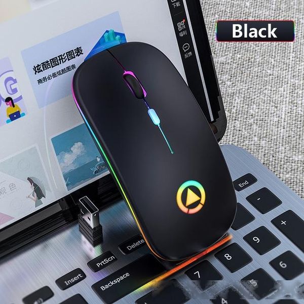 

mice wireless rechargeable silent mouse 2.4ghz usb optical ergonomic mice led backlight game gaming mouse for pc lapgamer