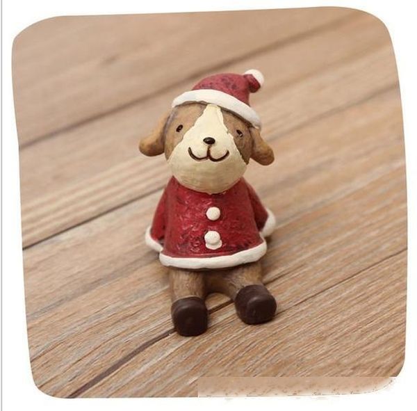 

11 styles small animal christmas ornaments version look up at the stars resin doll office deskdecoration