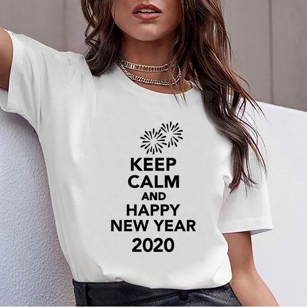 

t shirt women new year 2020 summer harajuku print female tshirt