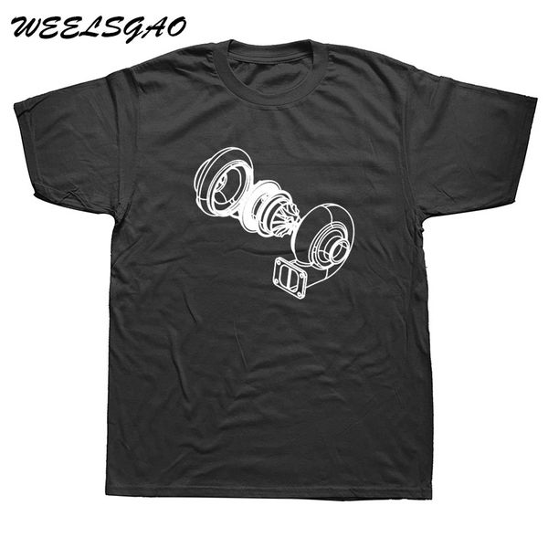

weelsgao exploded turbo car t shirt men's clothing crew neck tee shirt print youth t-shirts plus size