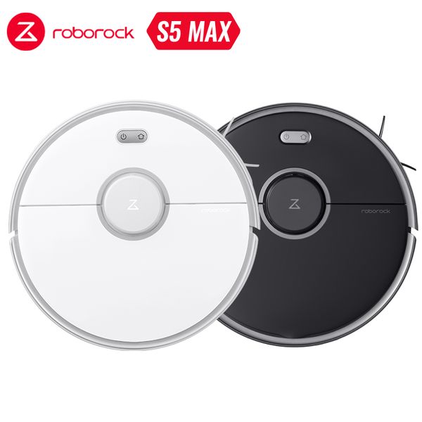 

roborock s5 max robot vacuum cleaner smart sweeping cleaning electric mop upgrade of s50 s55 home carpet dust robotic collector