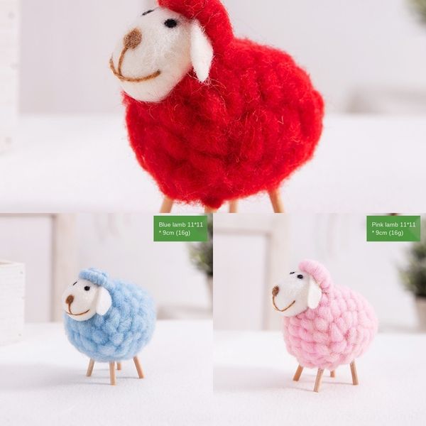 

декоративные элементы творческого украшения войлока ягненка мило оленей рождество окна сцены макет декоративные элементы творческие украшени