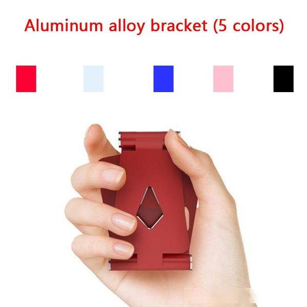 

mini portable folding adjustable smartphone tablet holder table metal stand 270-degree rotation aluminum cell phone stand holder