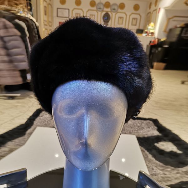 

winter 2020 fur hat winter warm natural hats for women classic luxury caps earflap christmas hat, Blue;gray