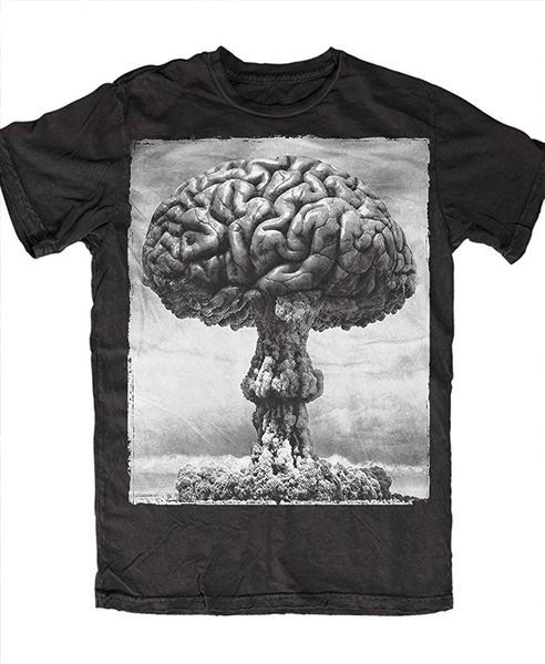 

2019 fashion mens einstein exploding brain t-shirt tees