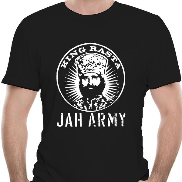 

king rasta t shirt jah army roots reggae dancehall irie dub music s 5xl 2018 fashion 031630 0941e