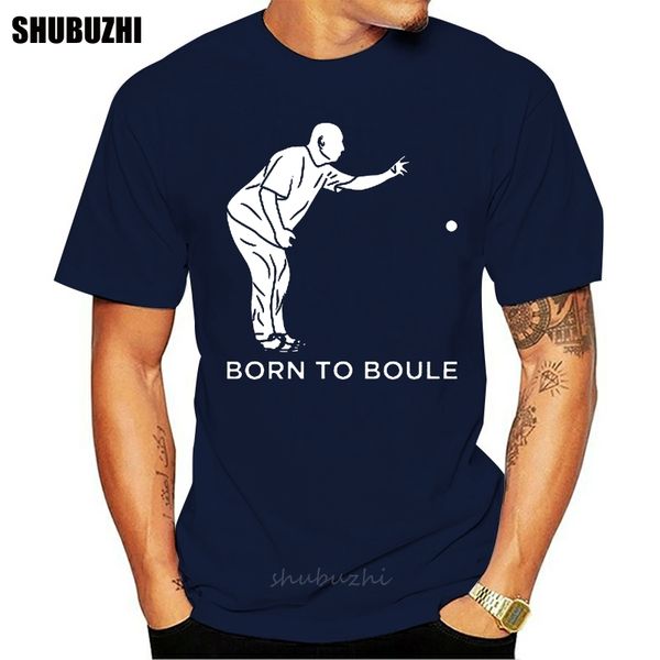 

мода футболка для мужчин hiphop top born to boule бочча tshirt gents 100% хлопок camiseta одежда graphic