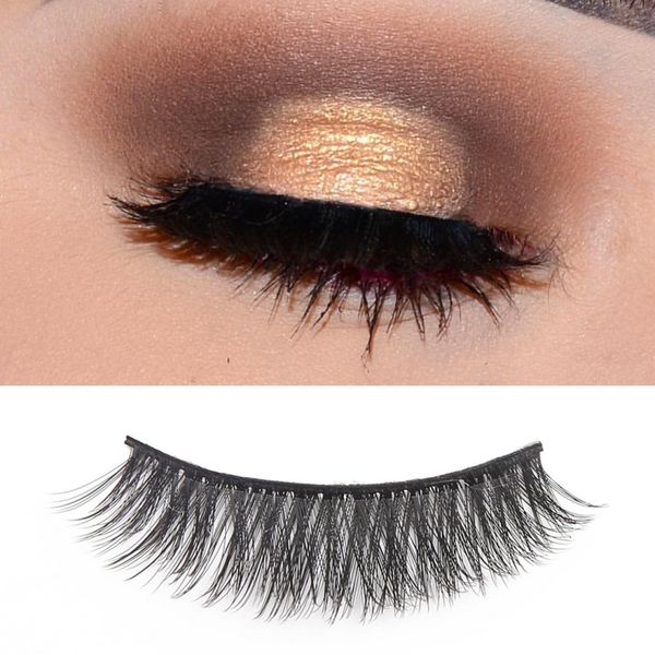 

false eyelashes pro 3d dense curling slender lashes self-adhesive makeup tool