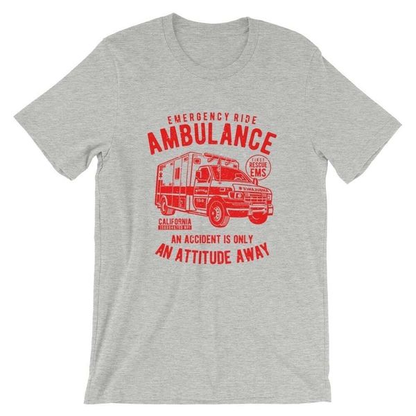

ambulance t-shirt. emt first responder cotton premium tee new