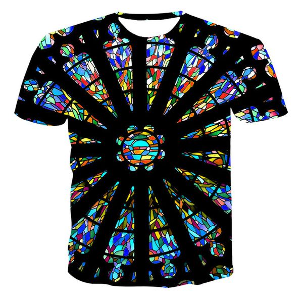 

summer three-dimensional 3d vortex cute men 3d print shirts aesthetic funny hippie men clothing