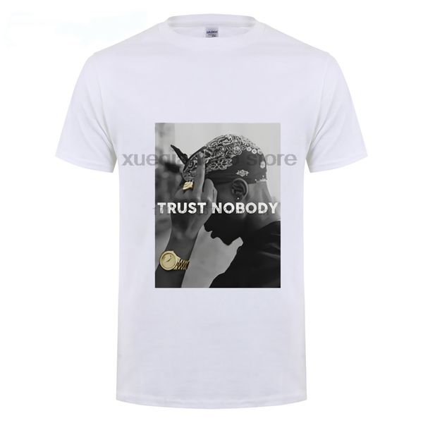 

mens t shirts fashion 2017 2pac trust nobody shakur