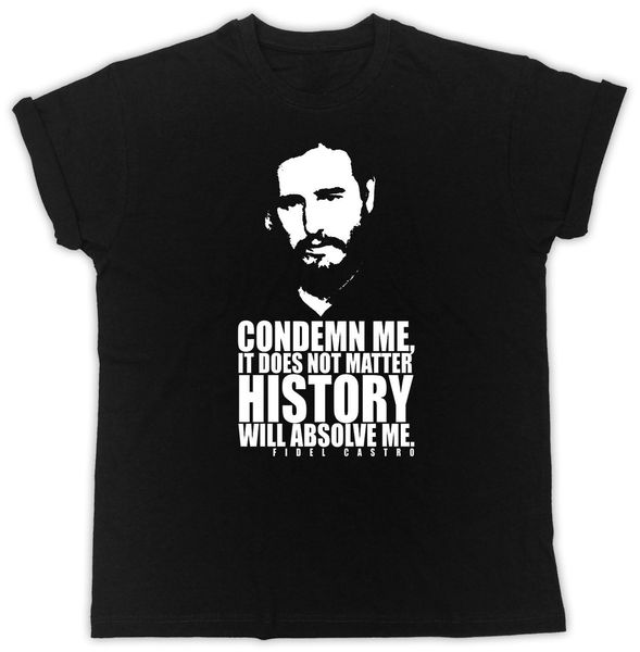 

2019 new summer style fashion t-shirt fidel castro t shirt revolution cuba communist tribute che political t-shirt