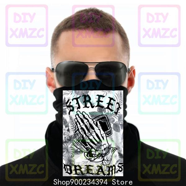 

scarves street dreams forever black large mens bandana praying hands, Blue;gray