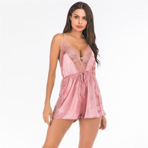 

backless уютный дом спагетти ремень пижамы женская одежда new sexy глубокий v шеи женщины пижам шнурка sashed, Black;red