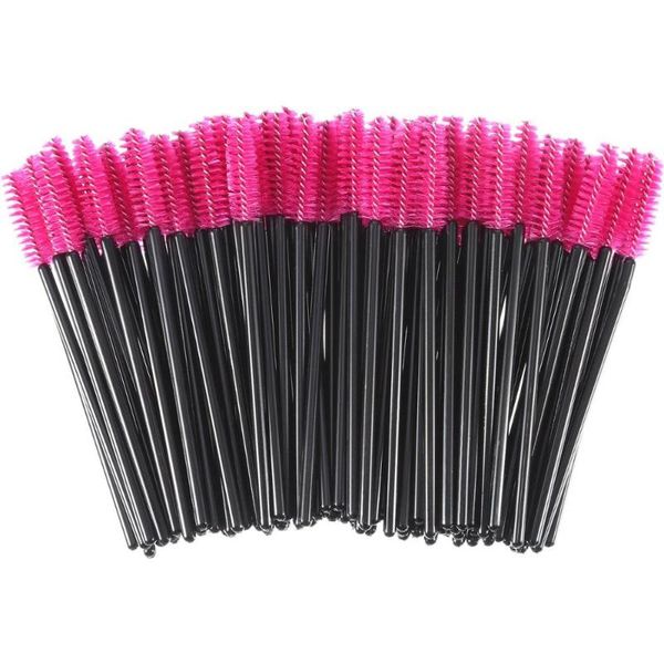 

500pcs eyelash brushes makeup brushes disposable mascara wands applicator black and rose eye lashes cosmetic brush makeup tools