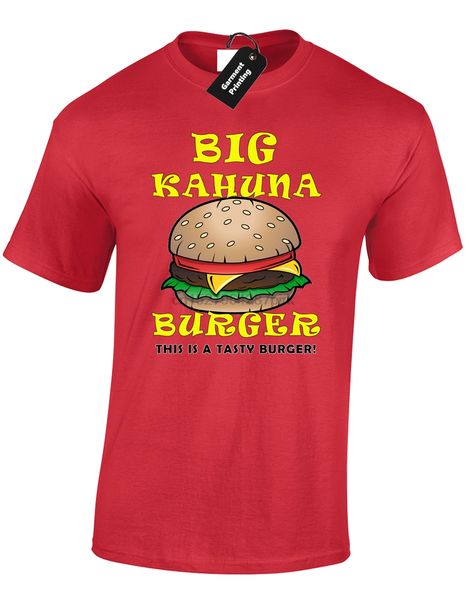 

big kahuna burger mens t shirt pulp movie film classic fiction tarantino (col