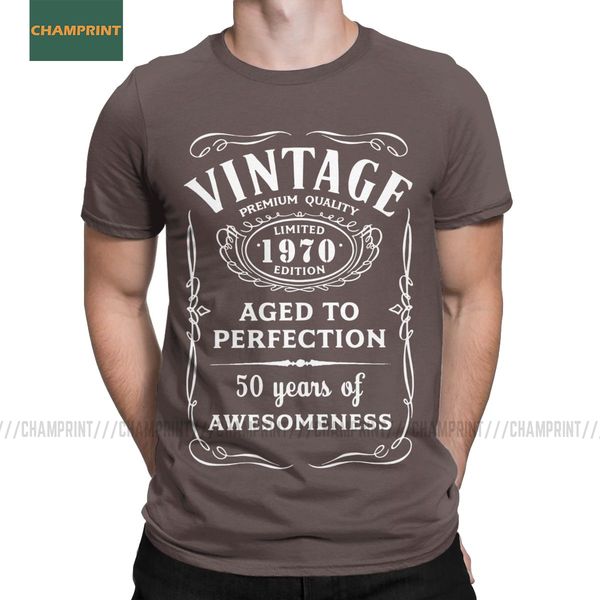 

vintage limited 1970 edition t shirt men 100% cotton vintage t-shirt 50th birthday gift 50 years old tee short sleeve 4xl 5xl