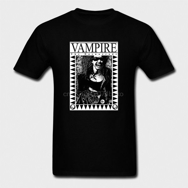 

printed men t shirt cotton o-neck tshirts retro vampire the masquerade short-sleeve women t-shirt