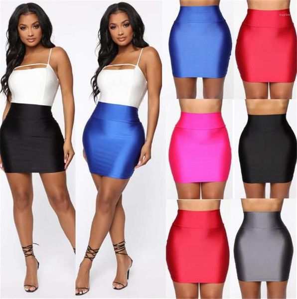 

мини-юбка fashion club party стройная женщина одежды женщины юбки лето сплошной цвет тощий высокой талией sexy, Black