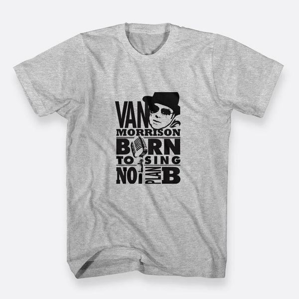 

van morrison in concert t shirt mens s to 3xl color grey