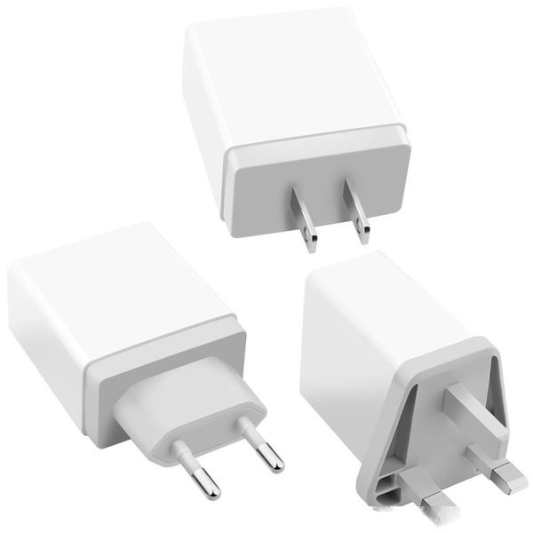 

4 multi port fast quick charge 3.0 usb hub wall charger adapter eu / us plug